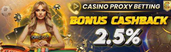 Bonus Cashback CASINO PROXY betting 2,5%