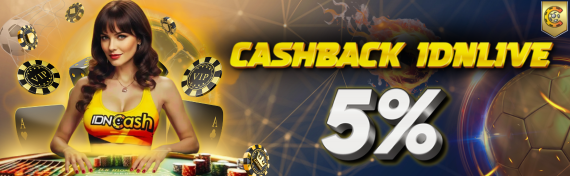 Cashback IDNLIVE 5%