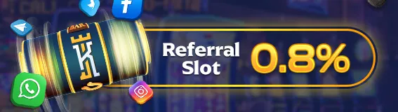 BONUS REFERRAL SLOT & TEMBAK IKAN 0.8%